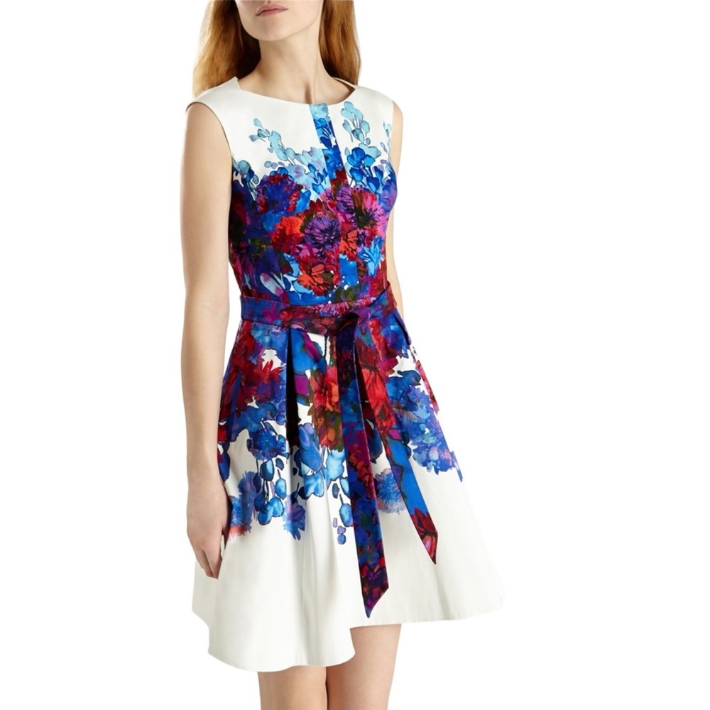 KAREN MILLEN Floral Multi Color Formal Dress
